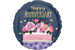 Foil Balloon – "Happy ANNIVERSARY" – 45 cm